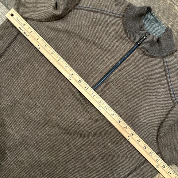 Tommy Bahama Men's Reversible Half Zip Pullover Brown Size XL - Picture 4 of 7